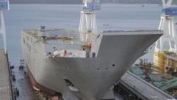 First harbour trial completed for Australian helicopter docking vessel