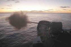 Arunta’s sea time starts with a bang