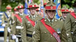 The ADF march in France on French National Day