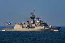 HMAS Arunta departs the Middle East to return home