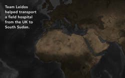 Leidos recently transported supplies across 3 continents
