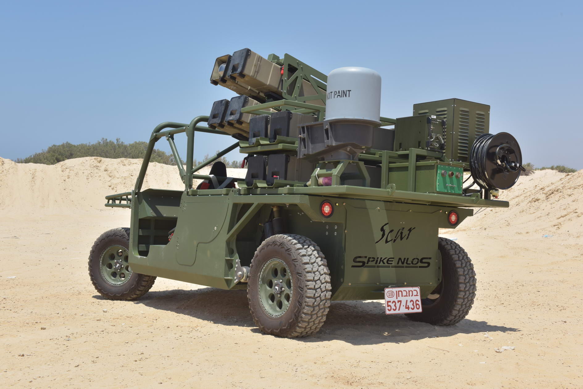 Rafael releases new video footage of SPIKE NLOS launched from a light buggy