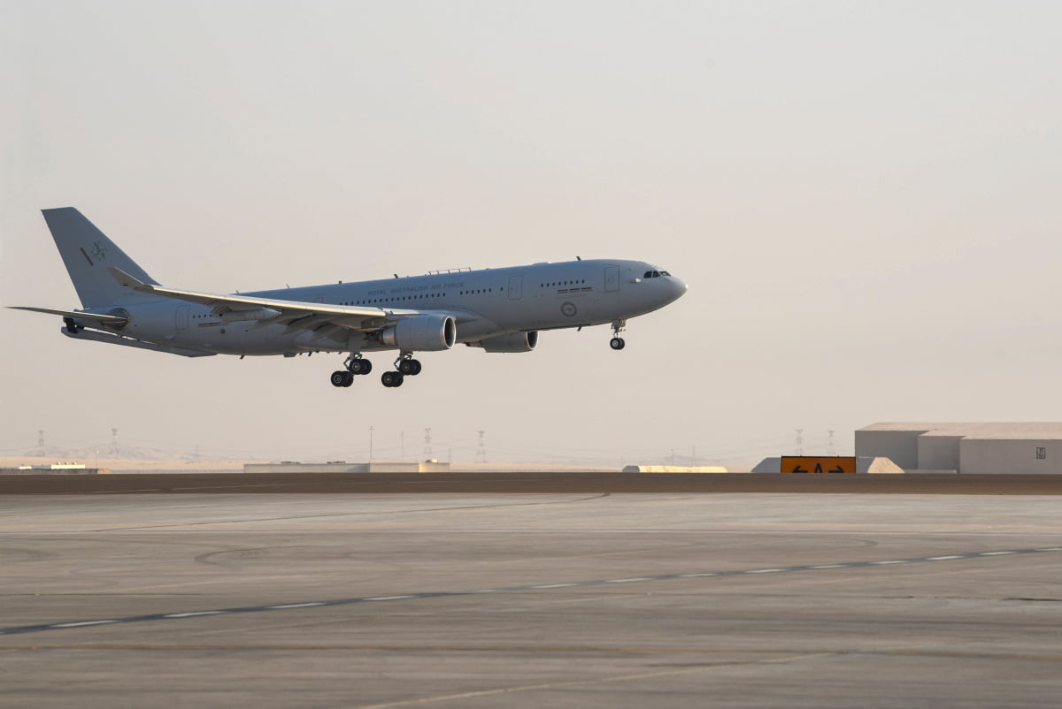 AUSTRALIAN KC-30A SUPPORTING COALITION AIR OPERATIONS