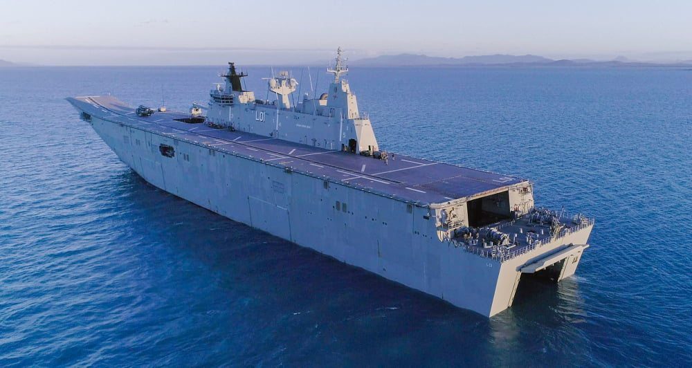 HMAS ADELAIDE TO SUPPORT OPERATION RENDER SAFE FOR THE FIRST TIME