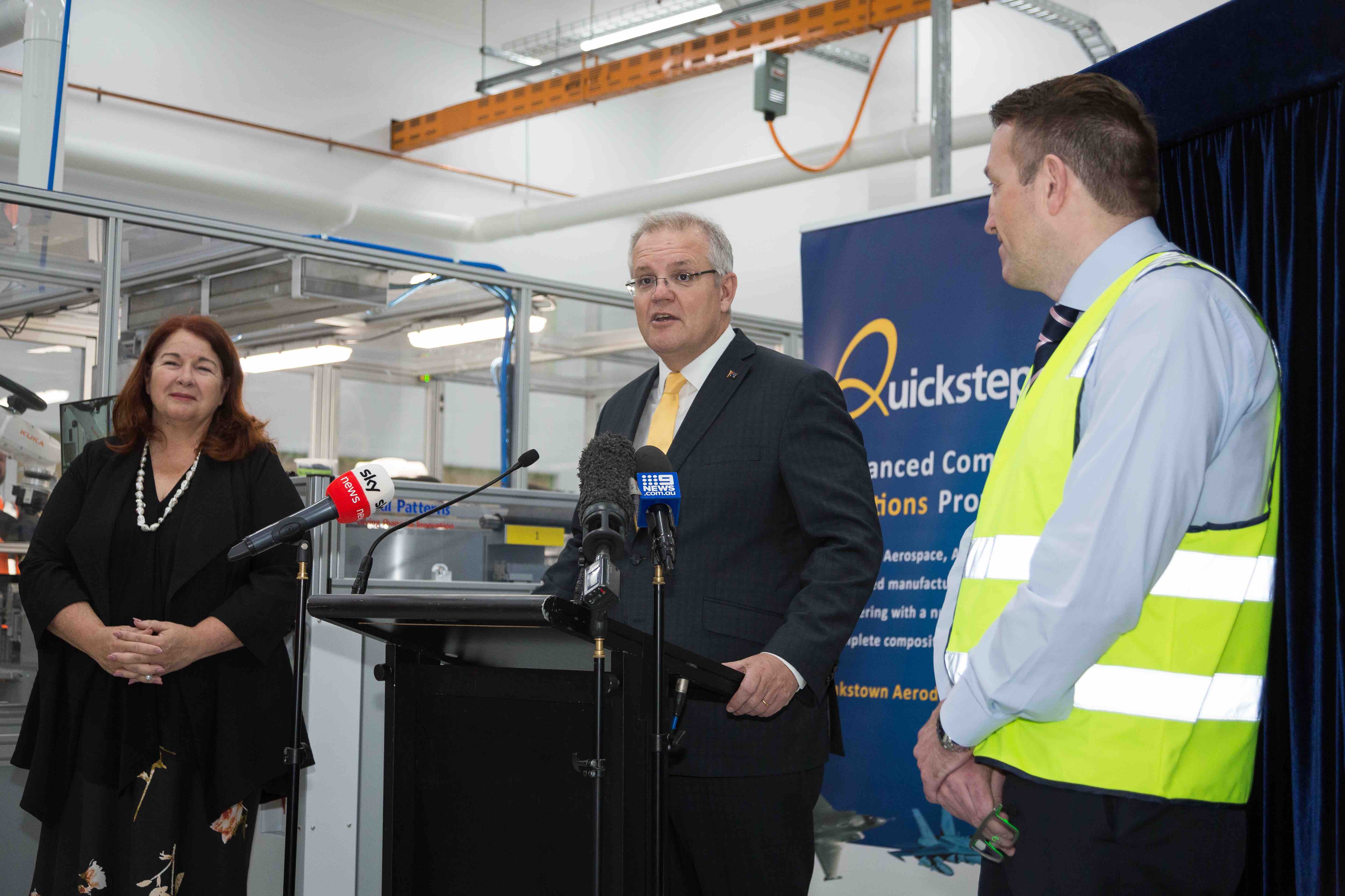 PRIME MINISTER OPENS QUICKSTEP’S ADVANCED MANUFACTURING FACILITY
