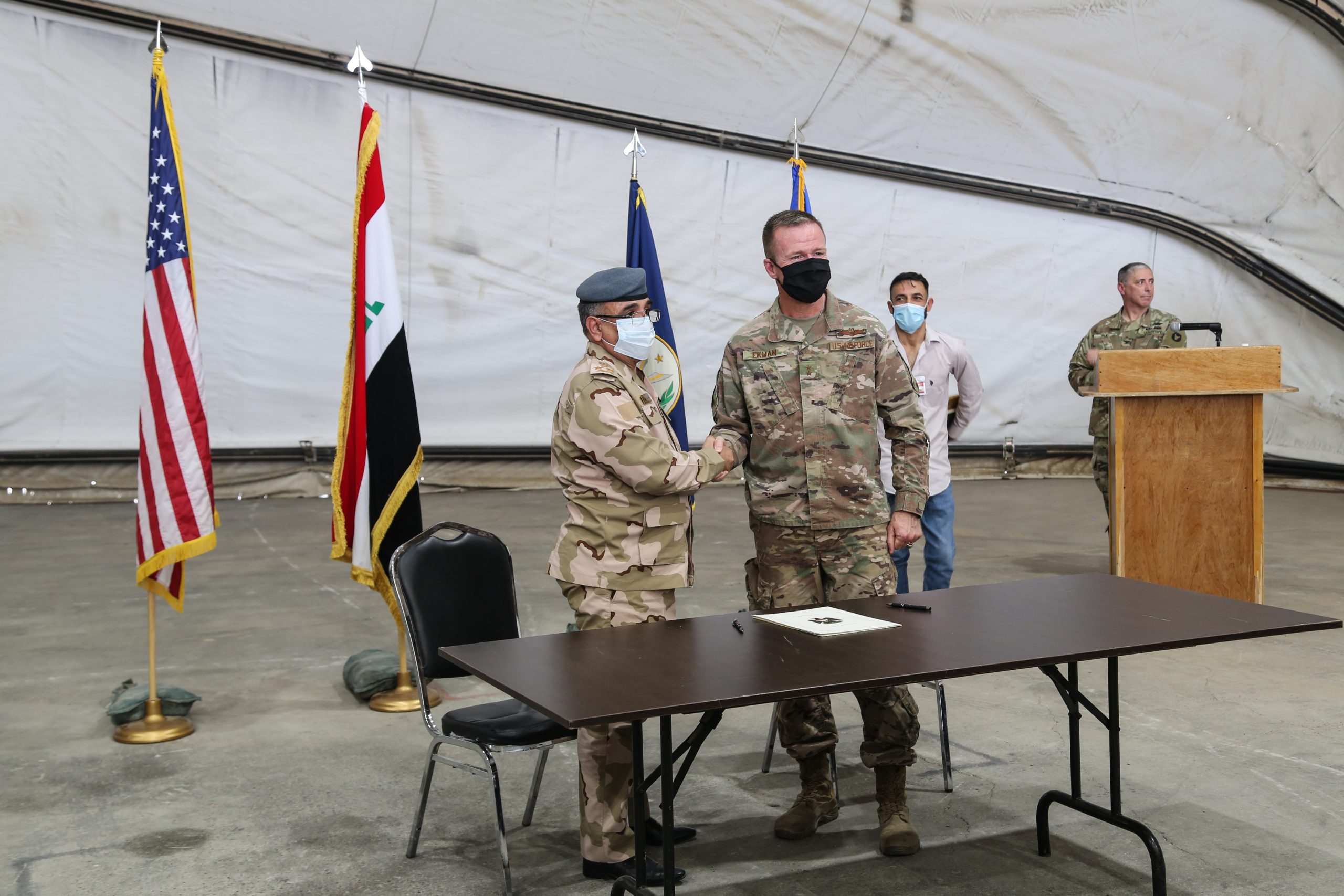 Coalition departs Taji, transfers US$347 million enhanced training site