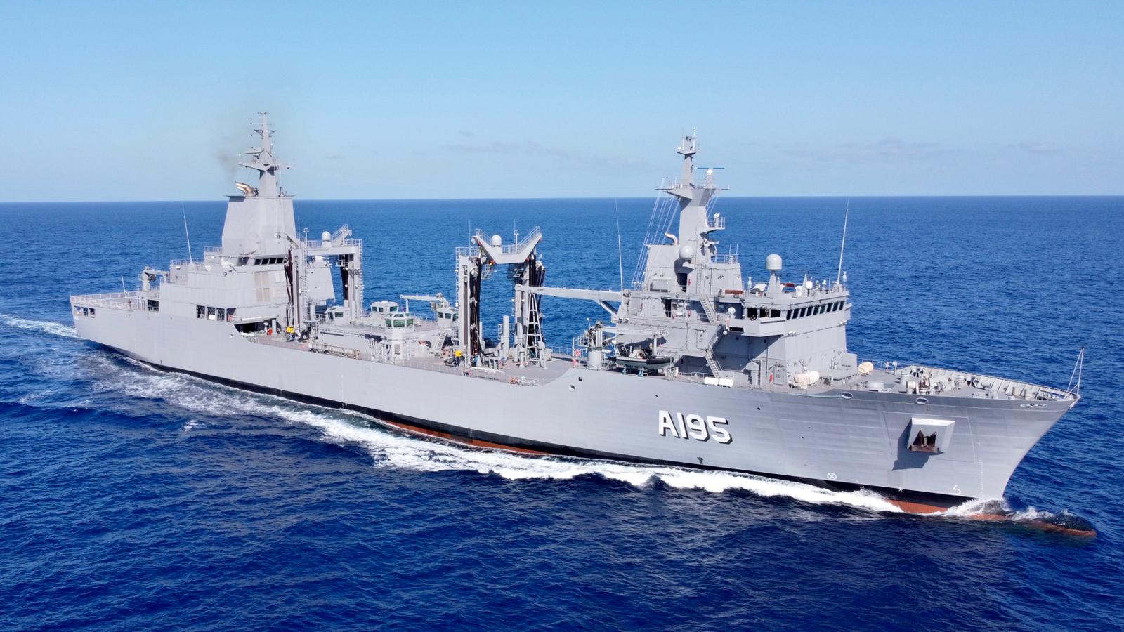 HMAS Supply completes first RAS