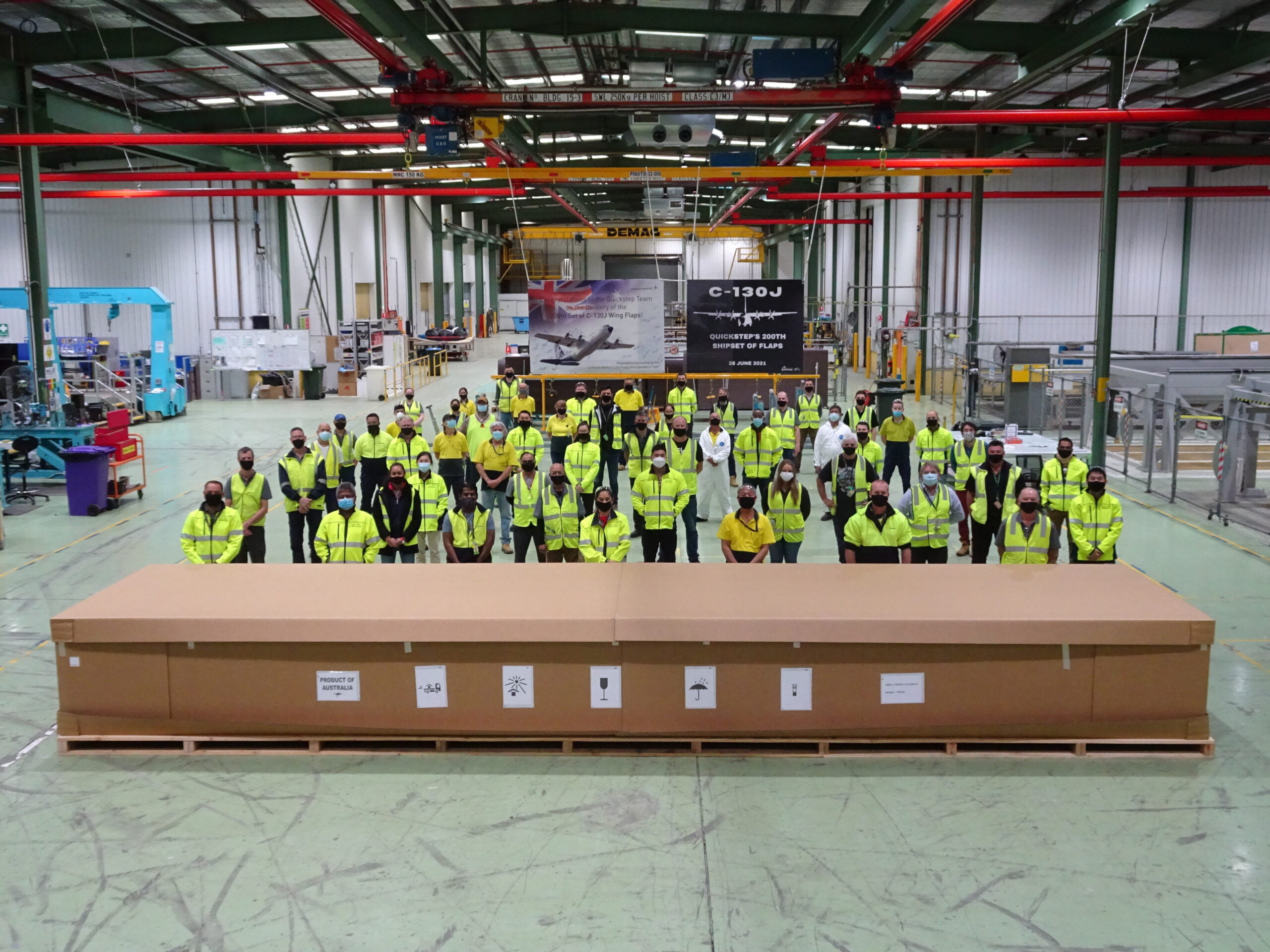 Quickstep delivers 200th shipset of Hercules wing flaps