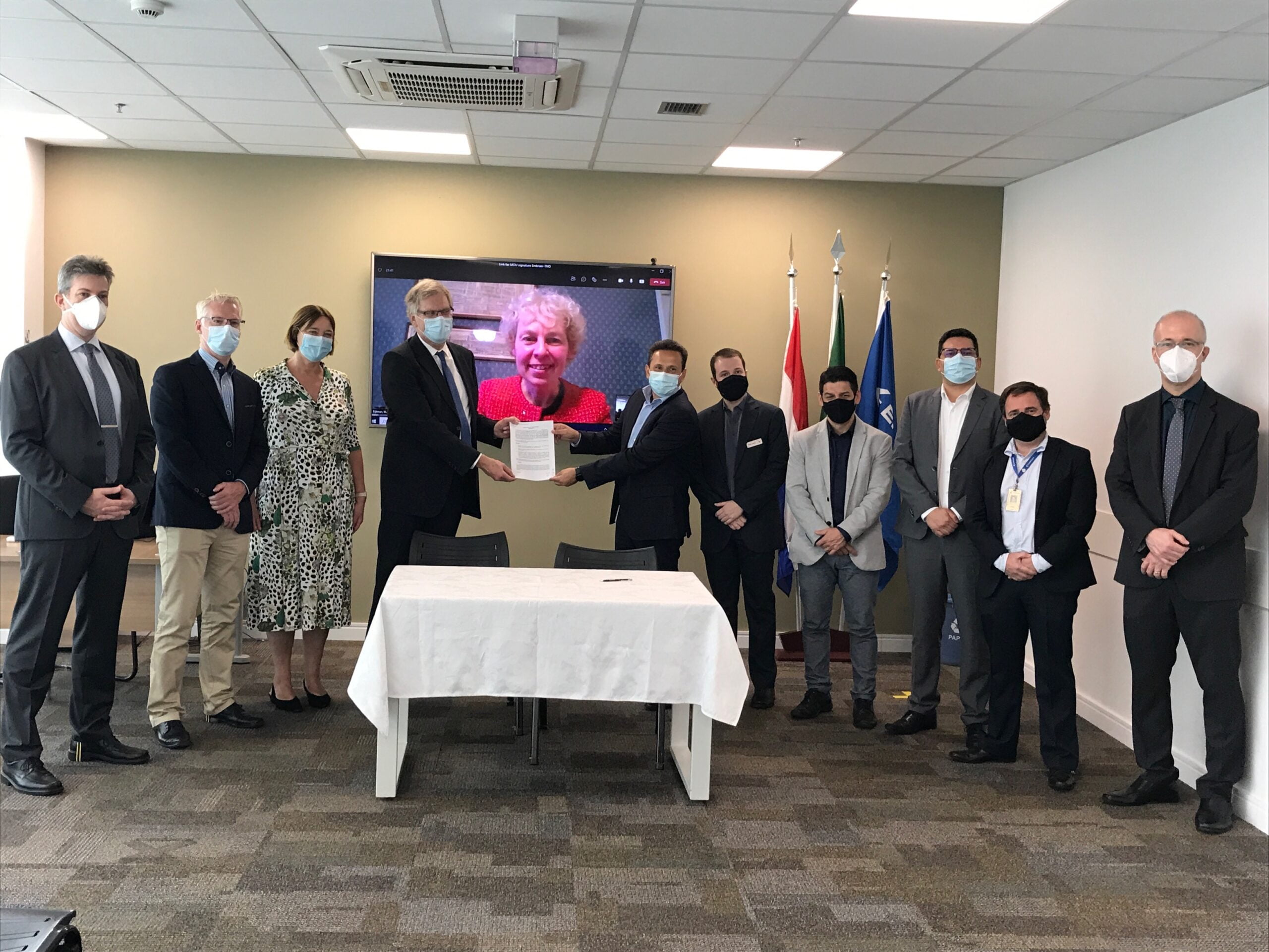 Embraer signs R&D MoU with TNO for defence tech
