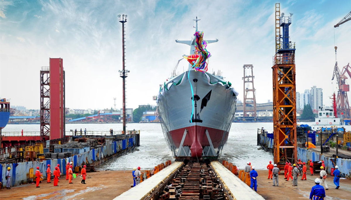 Pakistan inducts Chinese-made frigate