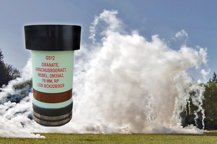 Rheinmetall supplying Swiss Army with new generation of Maske 76mm smoke cartridges