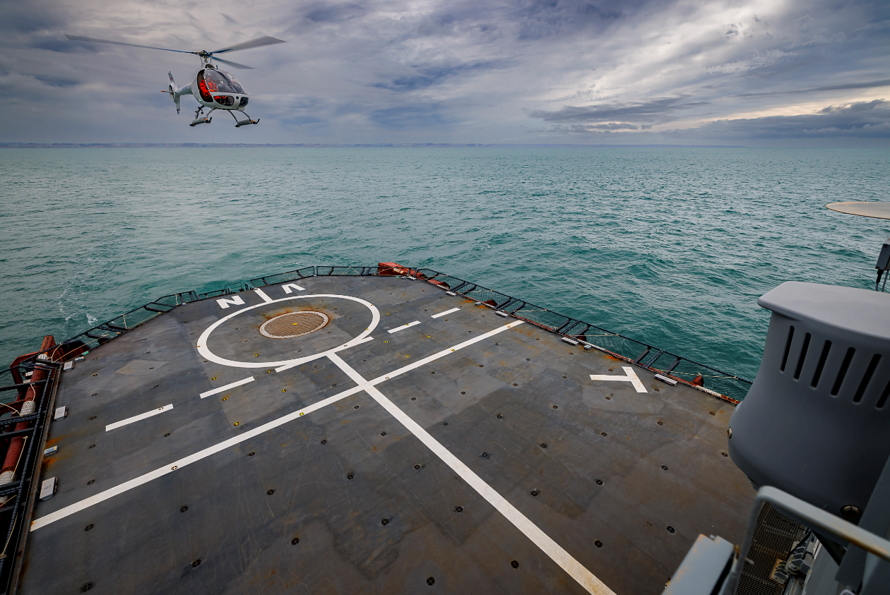 VSR700 autonomous take-off and landing capabilities tested at sea