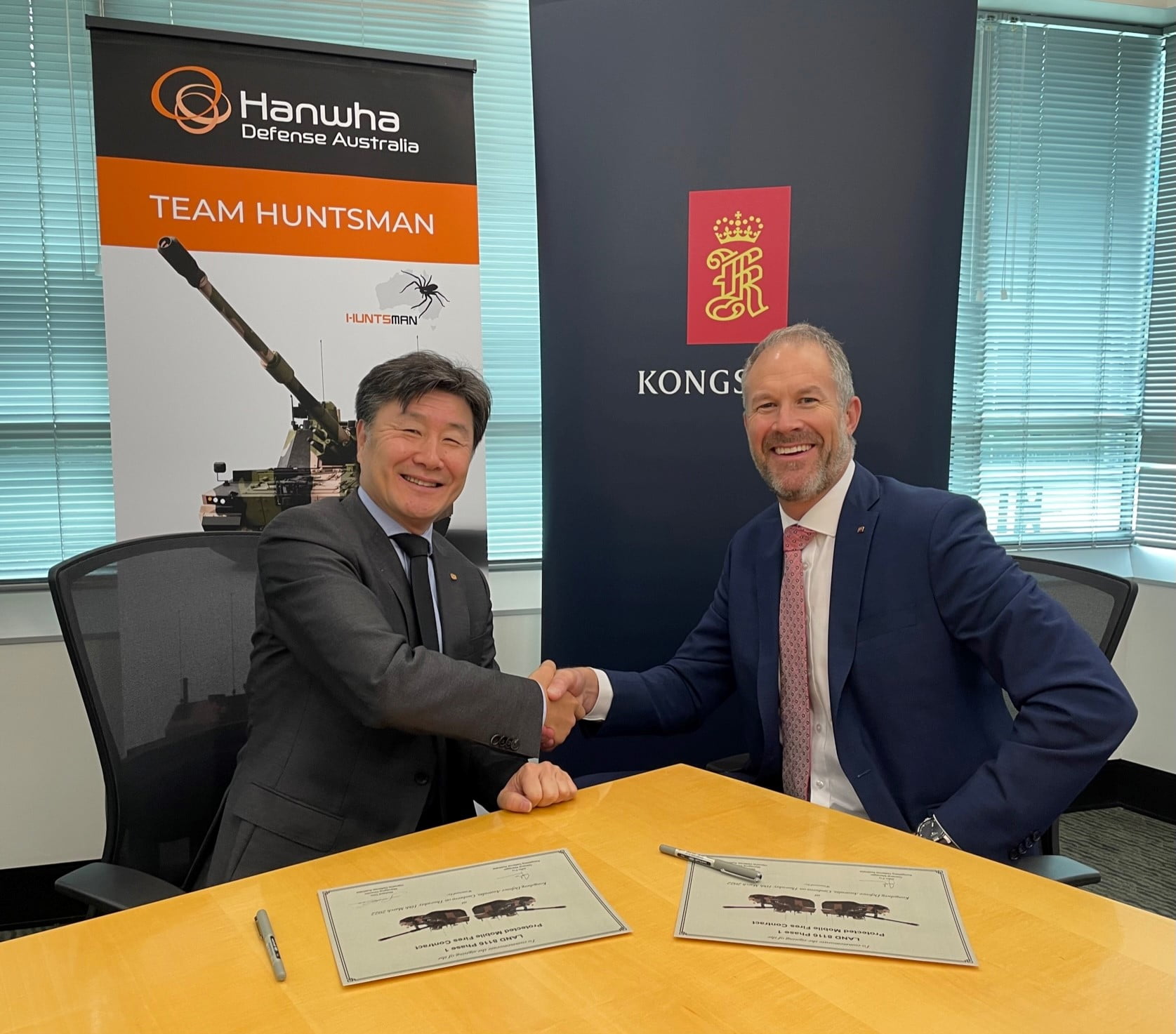 Kongsberg Defence Australia signs contract with Hanwha for LAND 8116