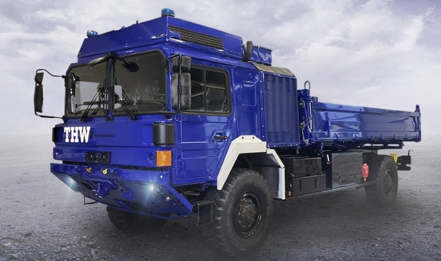 Rheinmetall donates high-mobility trucks to German relief agency