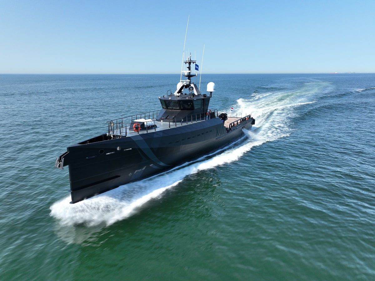 Damen Shipyards wins tender to supply high performance support vessel for Royal Navy’s NavyX innovation team