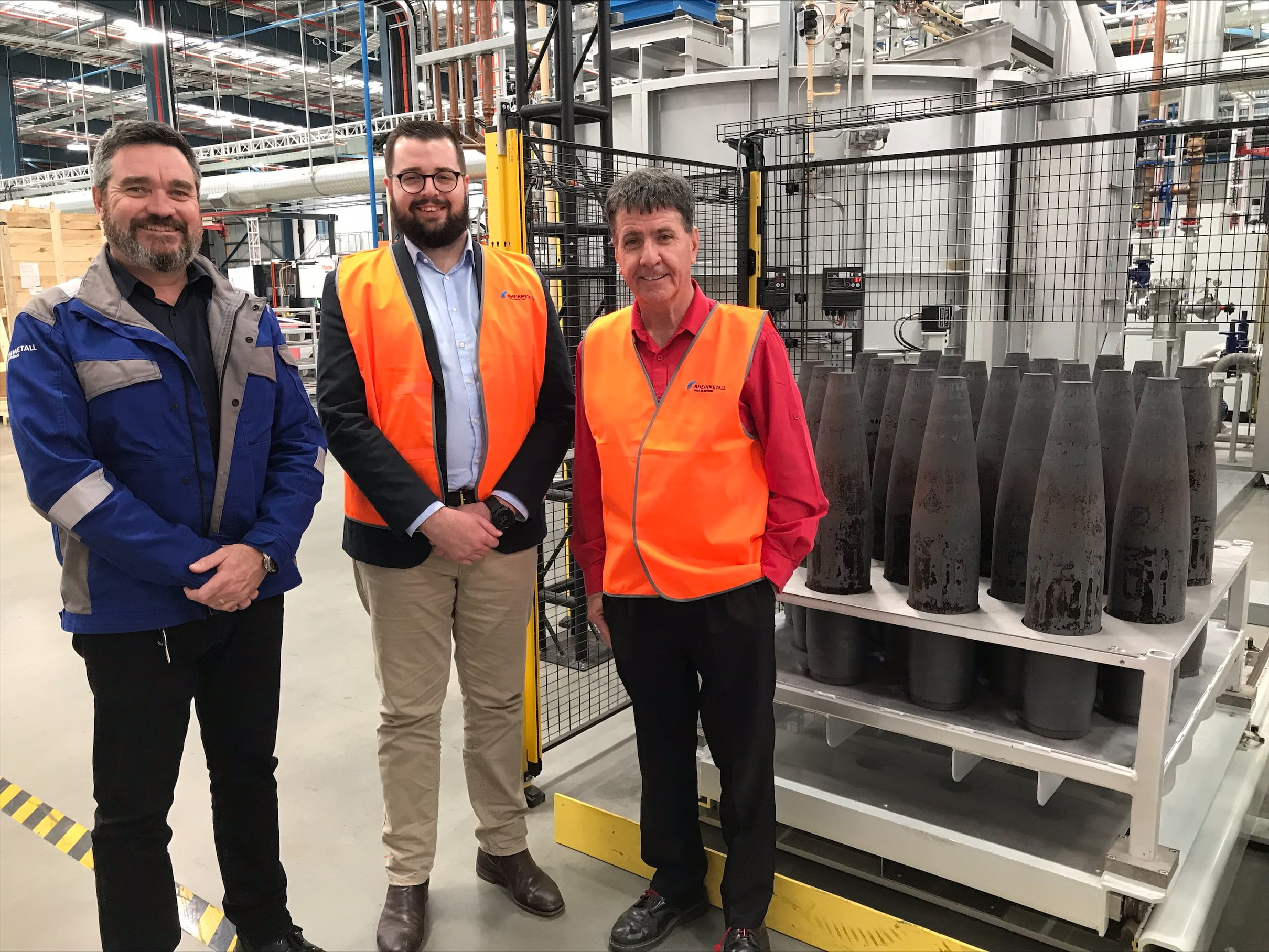 Rheinmetall NIOA Munitions produces first artillery shell in Australia