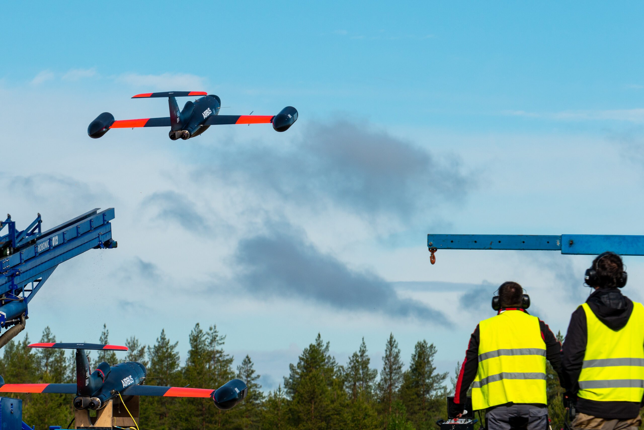 Airbus-led large-scale flight demo teams up fighters, a helicopter and drones