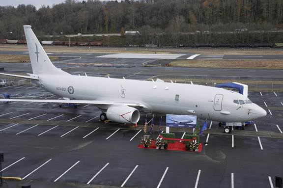 Boeing delivers first P-8A Poseidon to New Zealand
