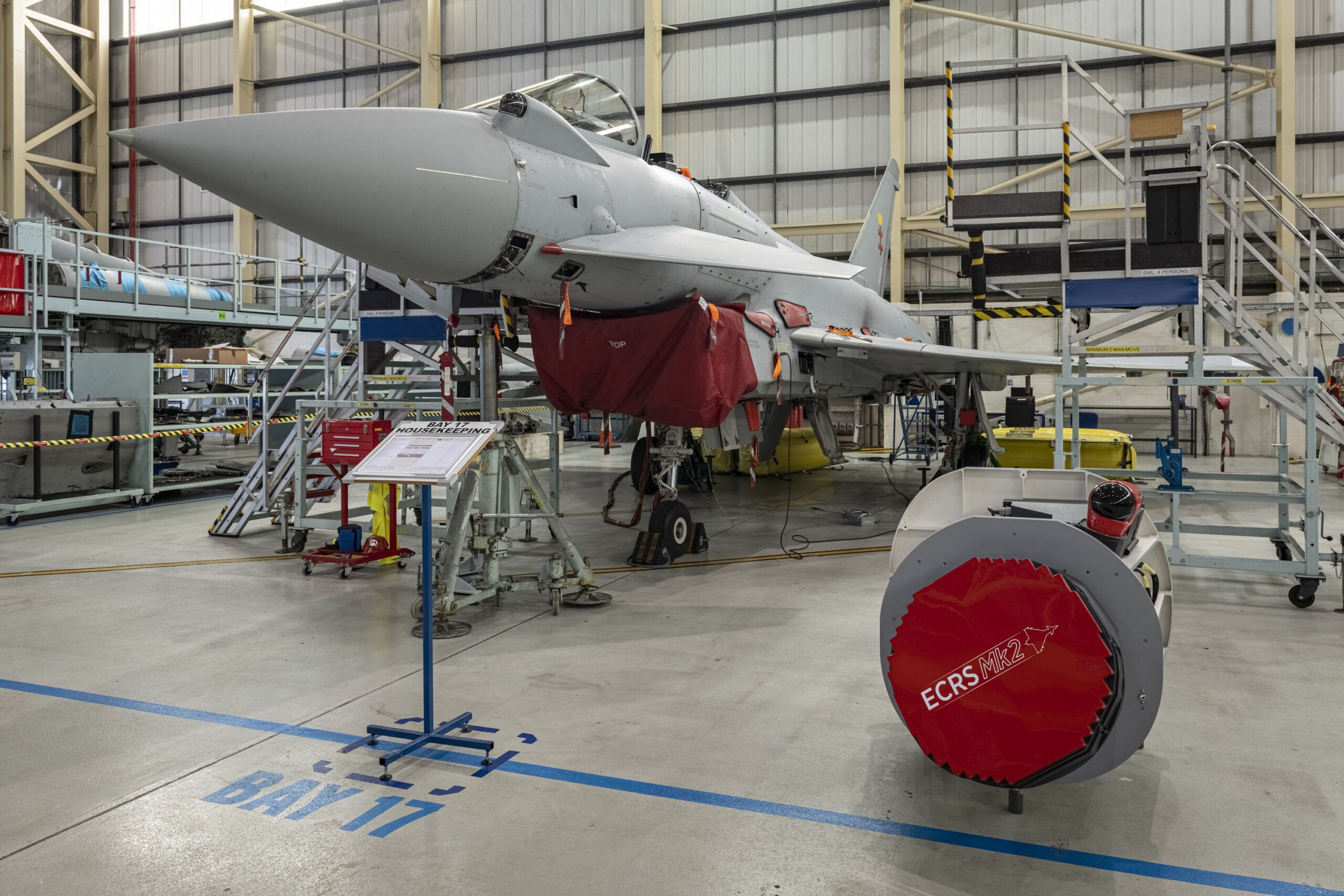 Leonardo delivers first ECRS Mk2 radar for UK Typhoon fleet integration