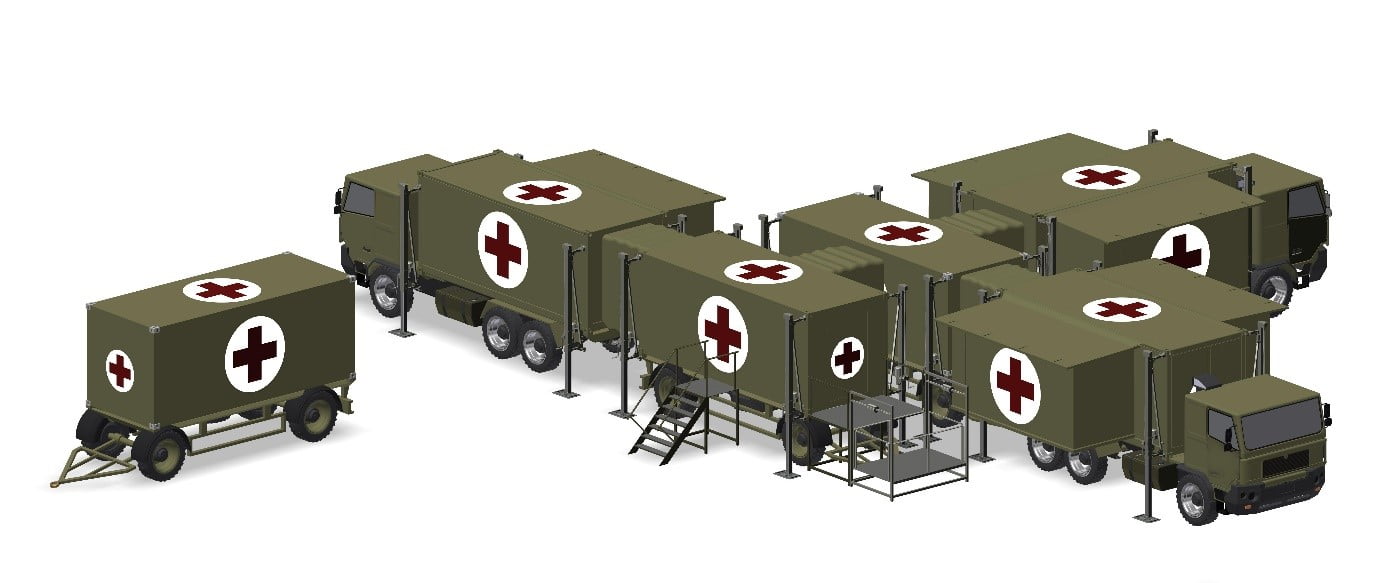 Rheinmetall to supply Ukraine with two forward surgical team stations