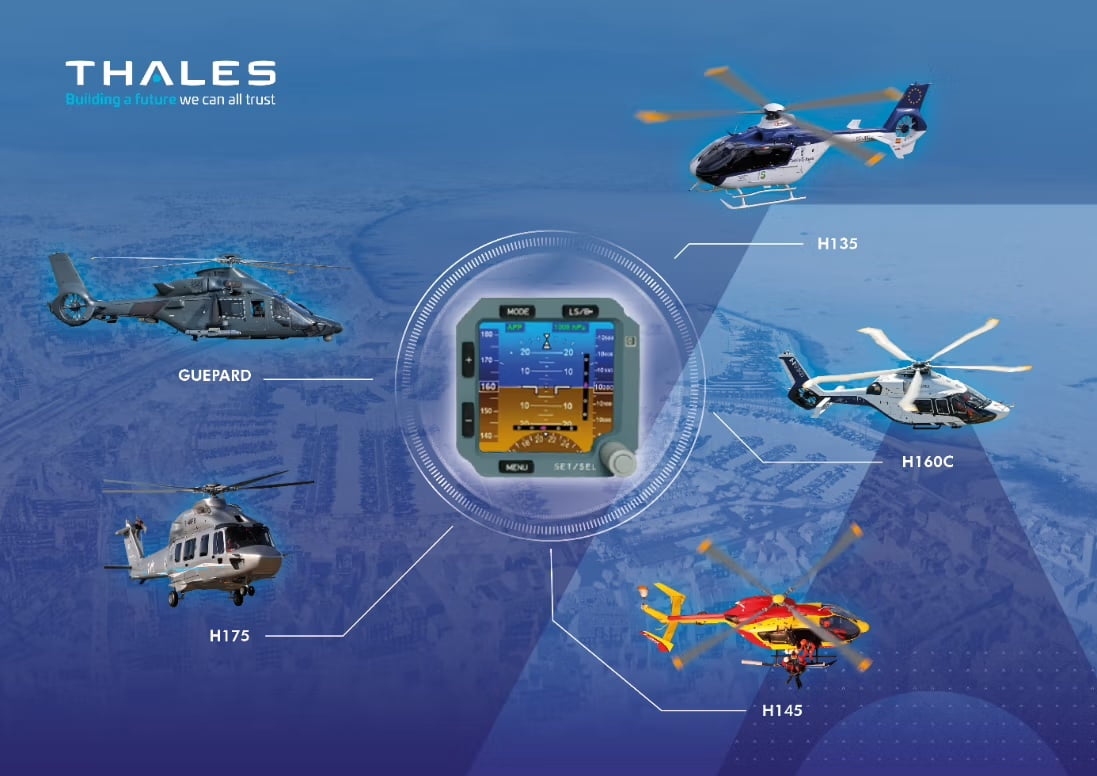 Airbus Helicopters selects Thales Integrated Electronic Standby Instrument to guarantee flight safety on new civil and military helicopters