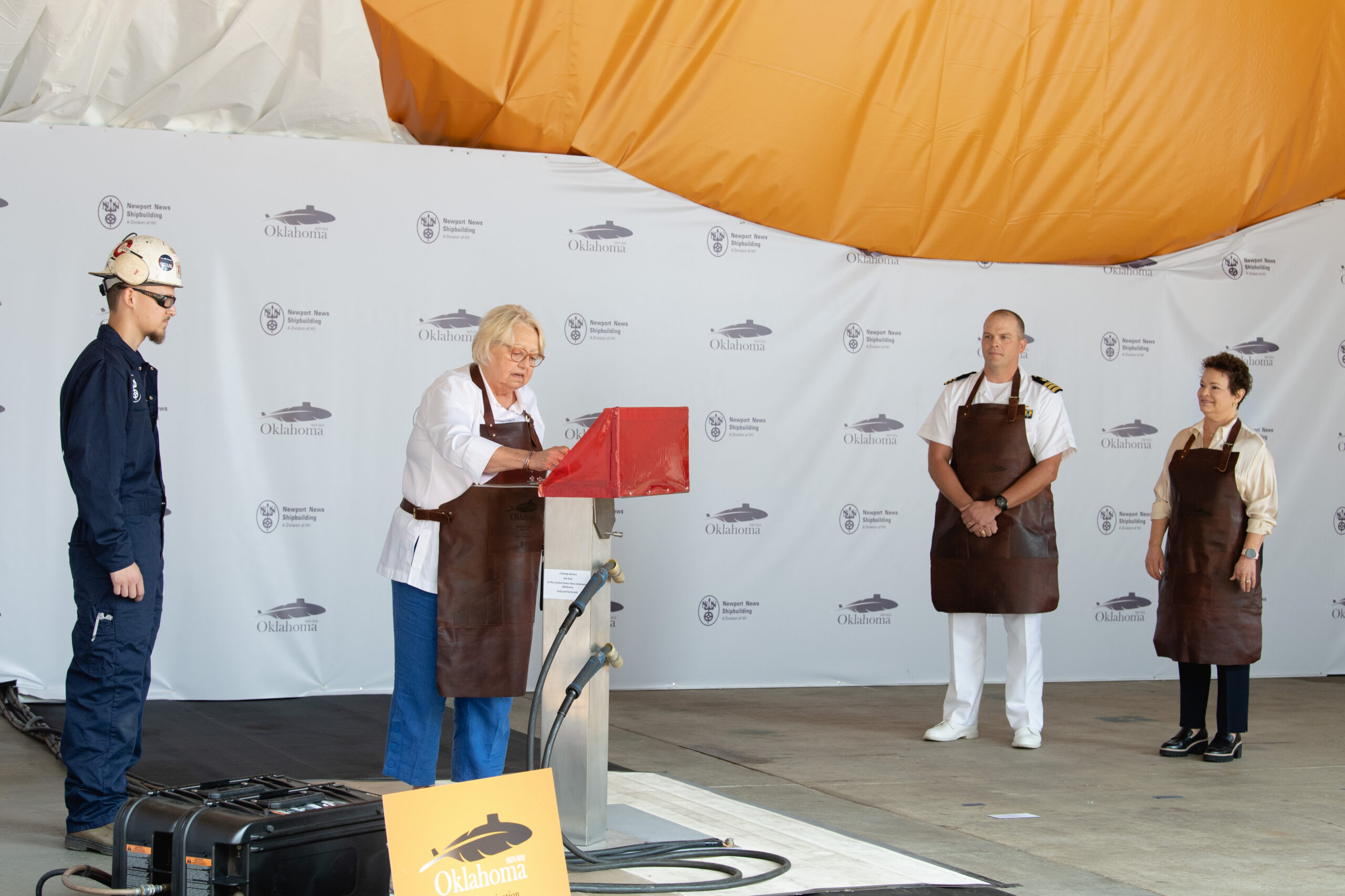 HII authenticates keel of Virginia-class attack submarine Oklahoma