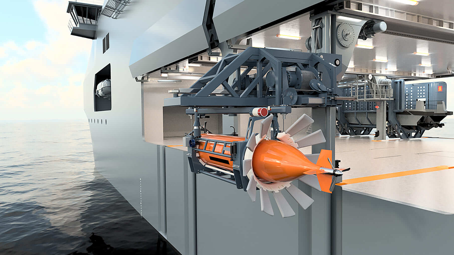 Kongsberg Maritime unveils Mission Bay Handling System for naval vessels