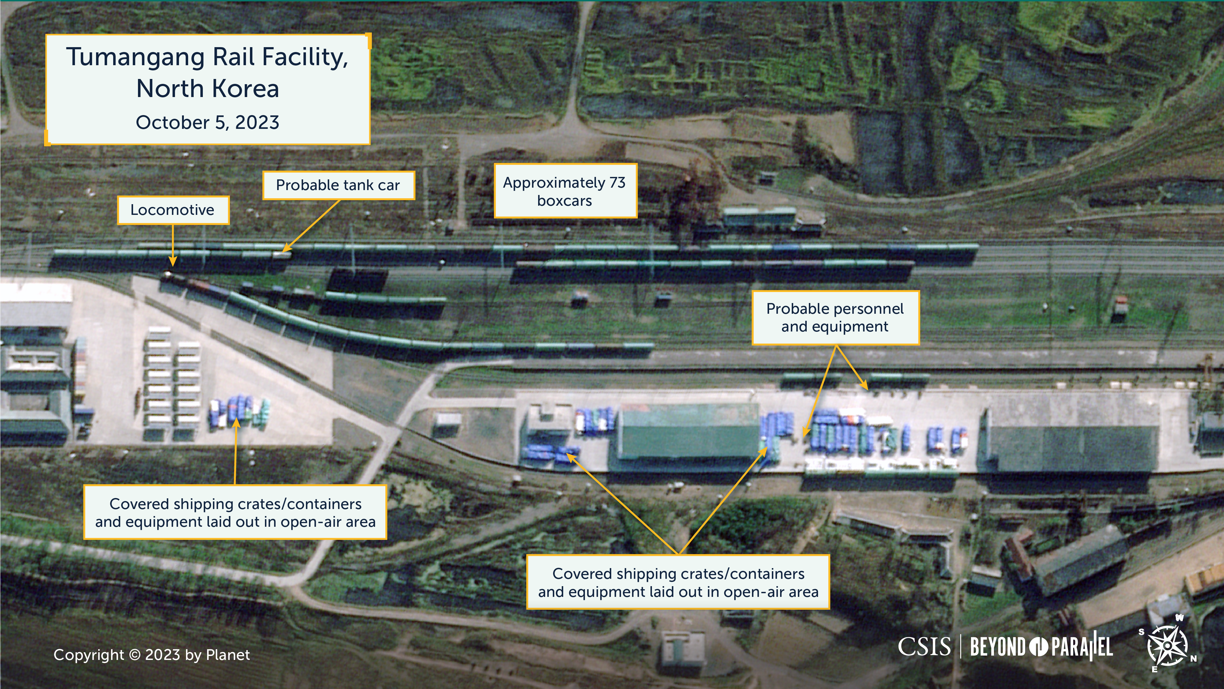 CSIS: Dramatic increase in DPRK-Russia border rail traffic after Kim-Putin summit