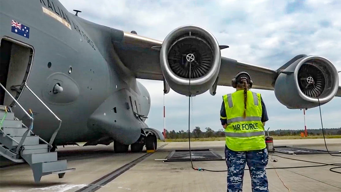 Boeing Australia adopts sustainable C-17 engine wash technology
