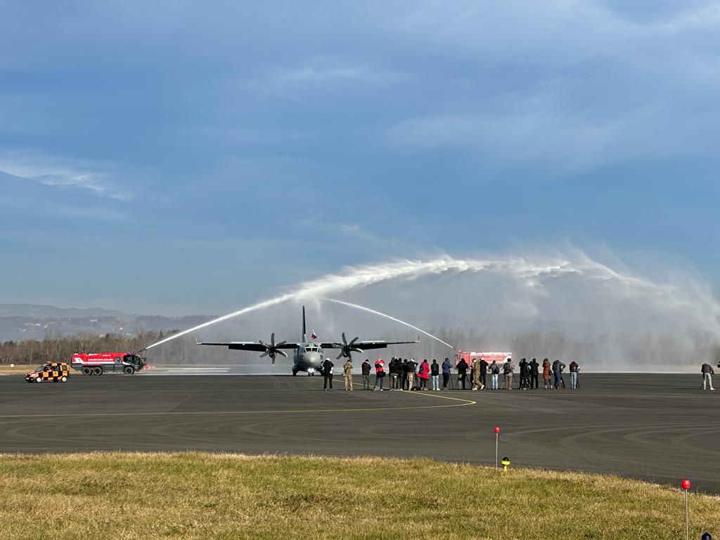 Leonardo delivers first C-27J Spartan to Slovenia