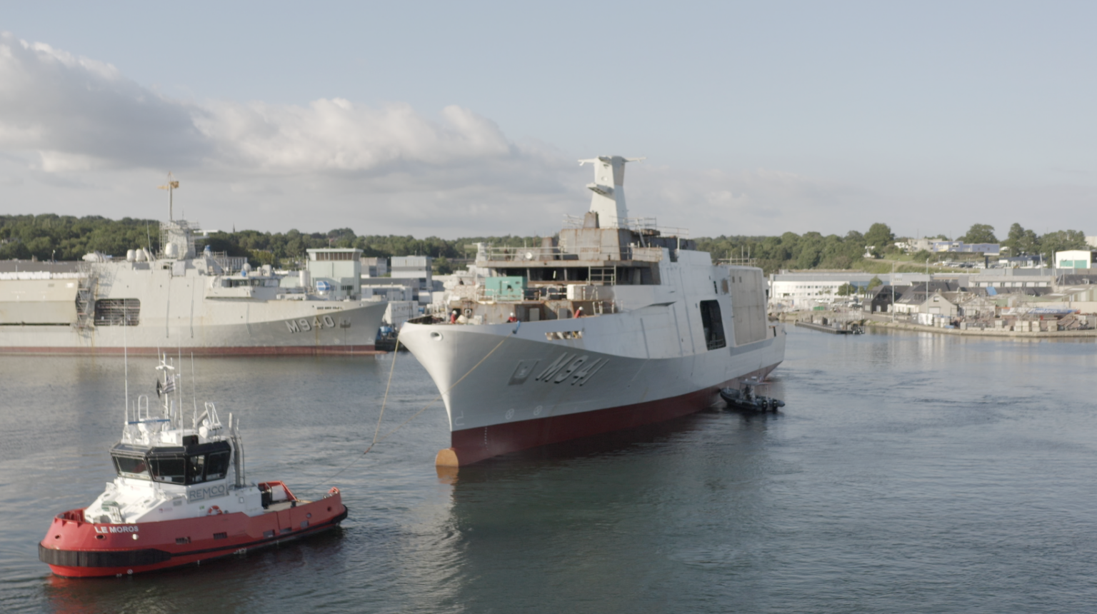 Third mine countermeasure vessel launched for Belgium