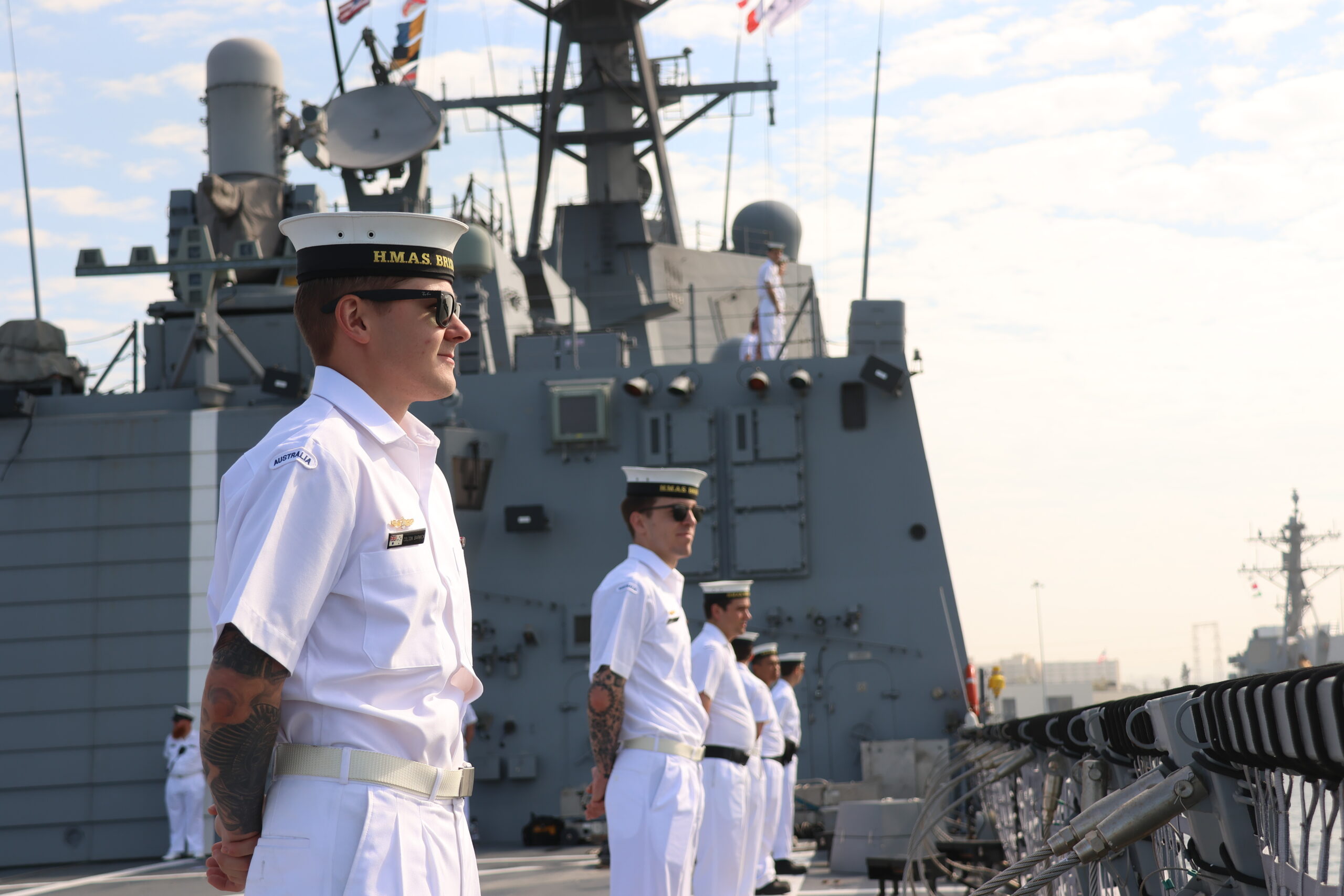 HMAS Brisbane returns home after milestone deployment