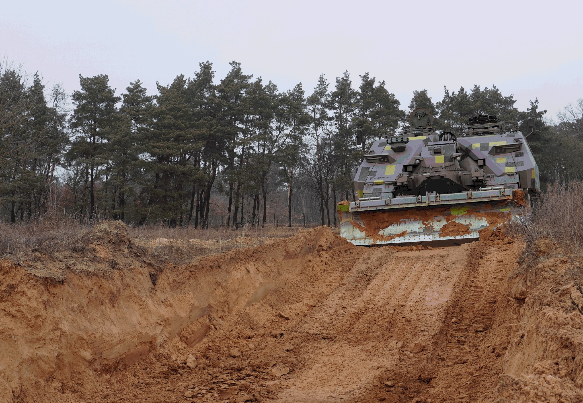 Rheinmetall demos Kodiak armoured engineer vehicle