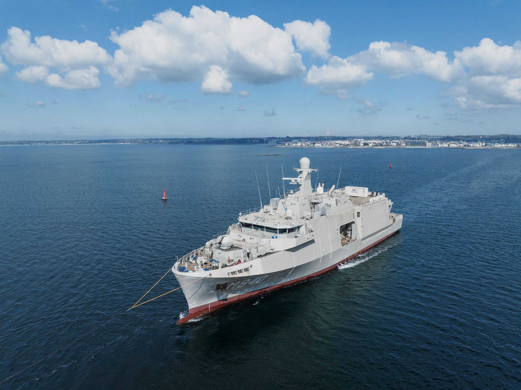 Exail says Belgian-Dutch mine hunter begins sea trials
