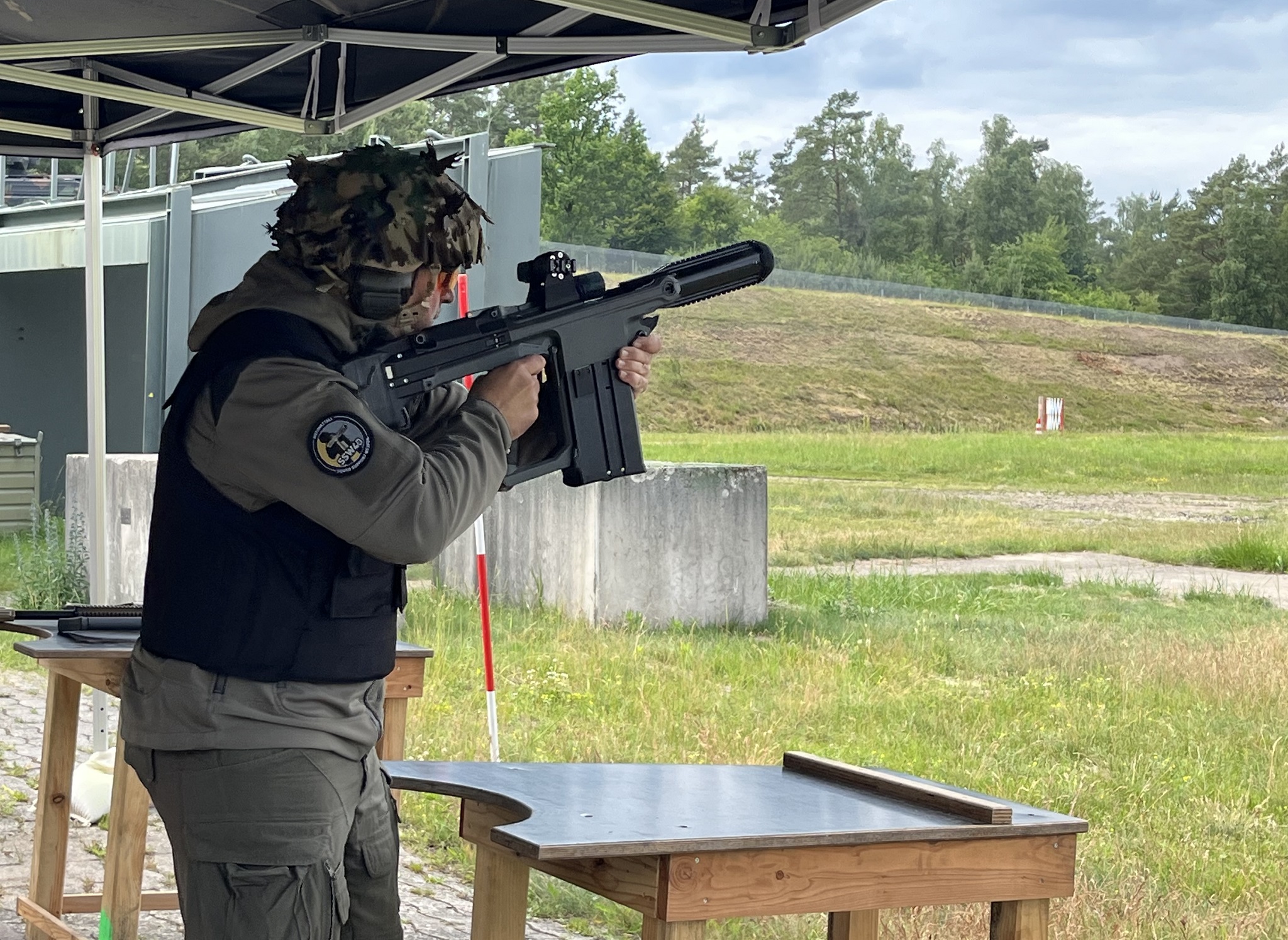 Rheinmetall Squad Support Weapon SSW40 in live firing