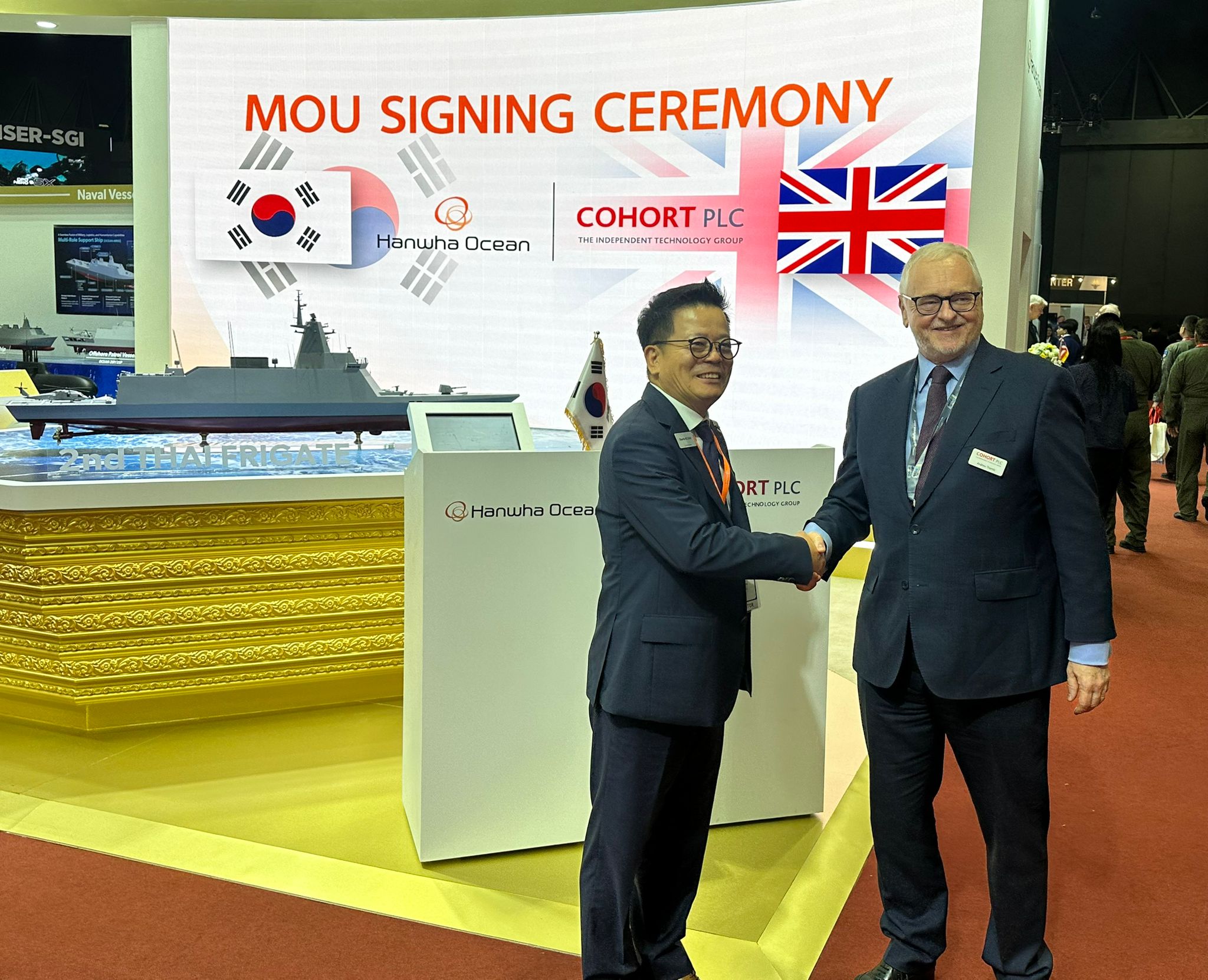 Cohort, Hanwha Ocean sign Thai frigate MoU