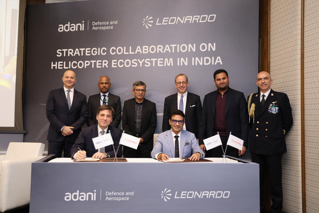 Adani Defence & Aerospace signs helicopter pact with Leonardo