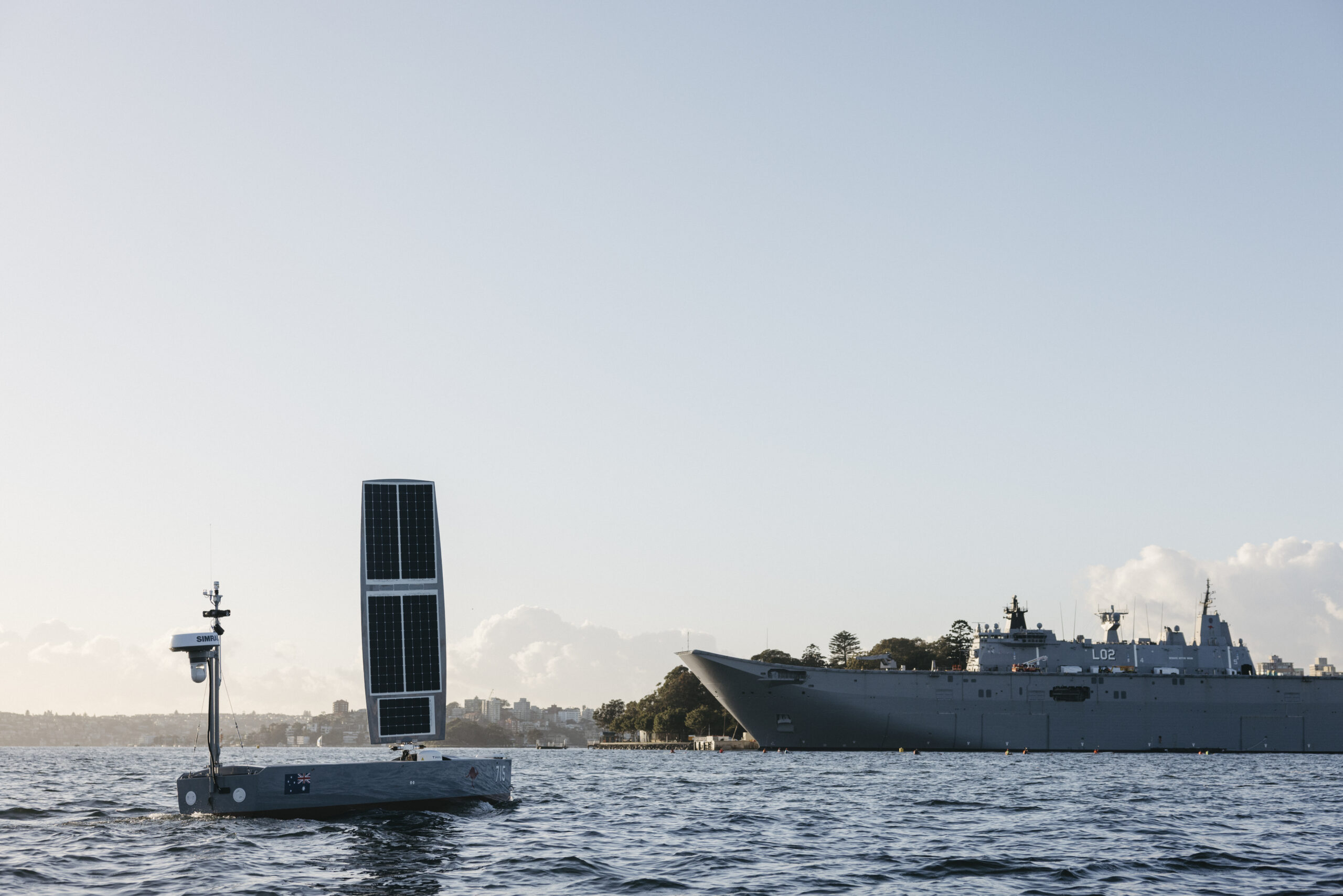 USV from Ocius features in RAN’s fleet parade