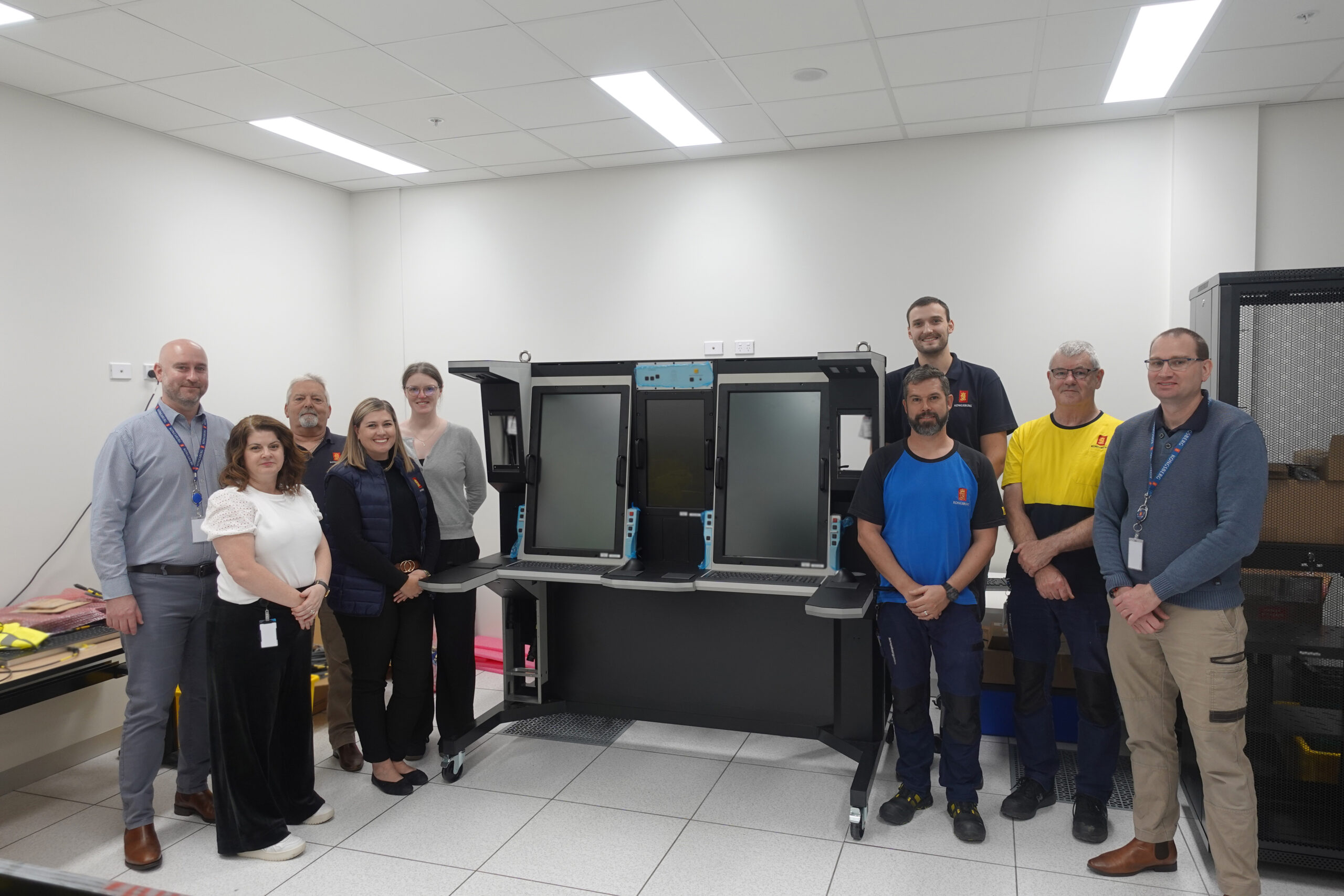 KONGSBERG Australia exports first batch of Australian-made consoles to Europe