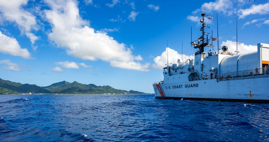 U.S. Coast Guard Cutter Harriet Lane arrives in Cairns