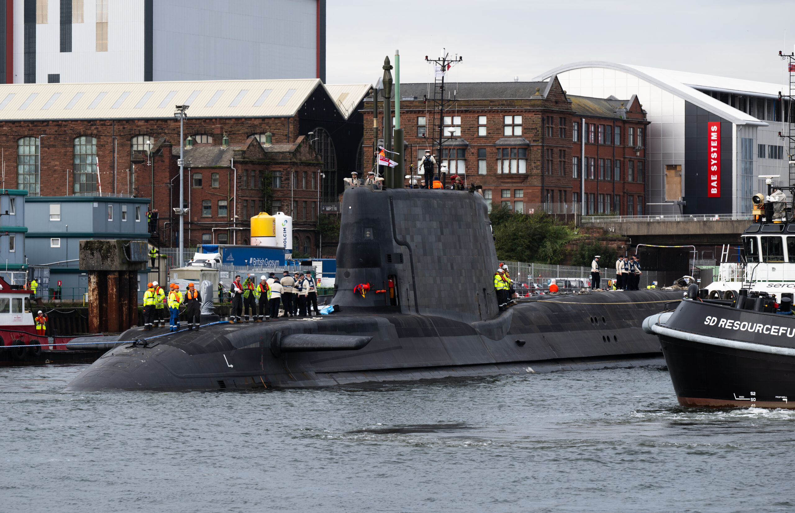 Latest Astute Class submarine has sailed from BAE Systems shipyard