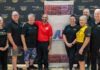 Austability named Presenting Partner of Team Australia for Invictus games L to R Vanessa Bernardo, Glenn Keys AO, Joanne Beavis, Ben Khandan, Vanessa Broughill, Toni Cumpston, Michael Hartung OAM, Air Chief Marshal Mark Binskin AC