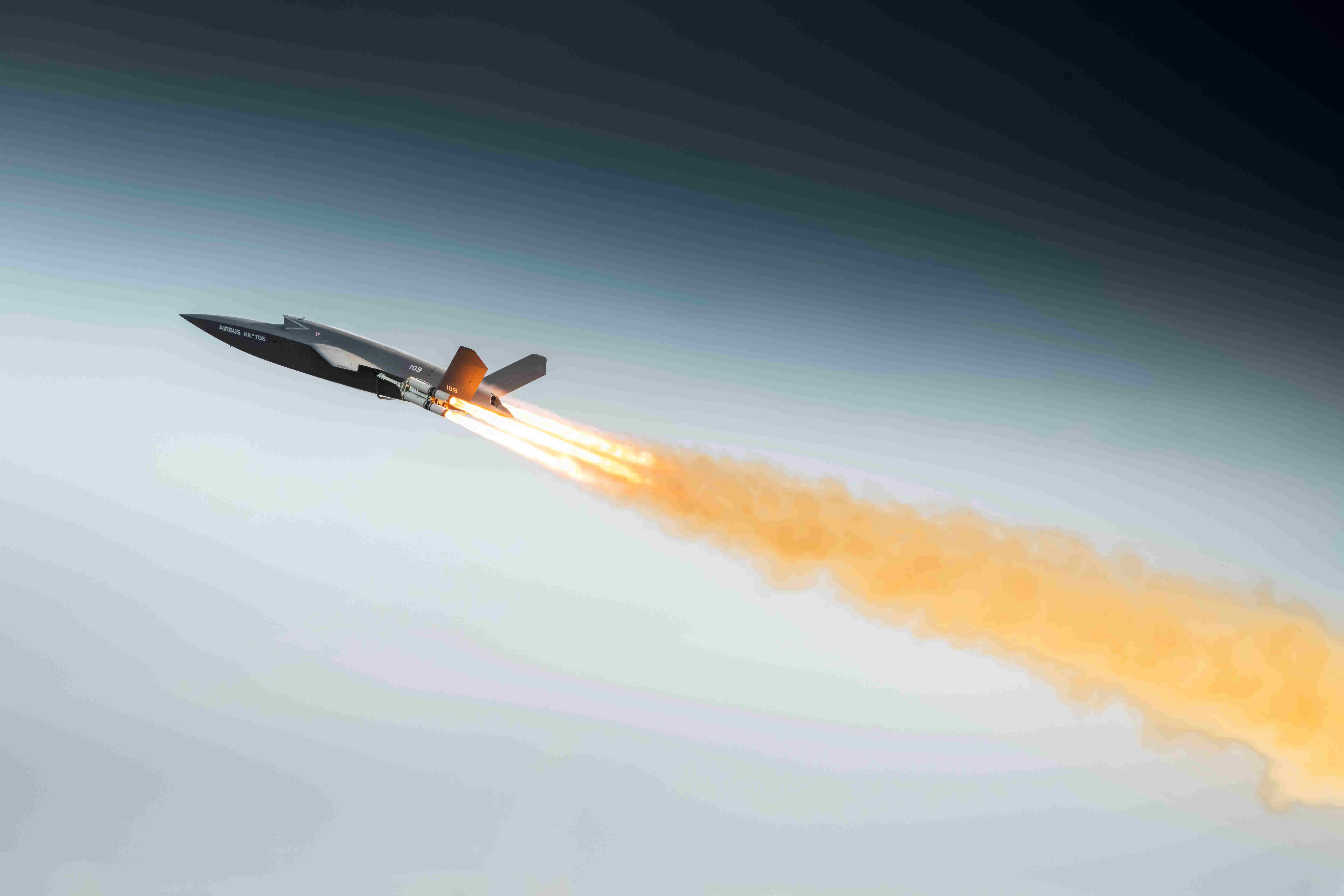 Airbus U740 Valkyrie uncrewed combat aircraft takes off for its maiden flight